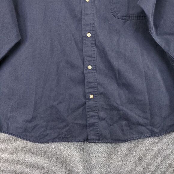 Subaru Men's Uniform Button Up Shirt Blue 2XL Long Sleeve Polycotton Blend - Picture 4 of 15